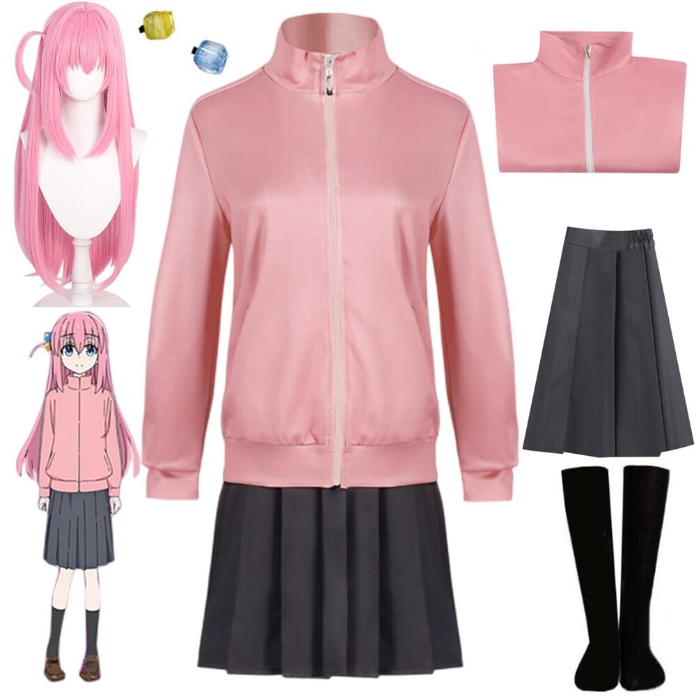 3078 Bocchi the Rock Cosplay Costume Gotoh Hitori Cosplay Costume Jacket